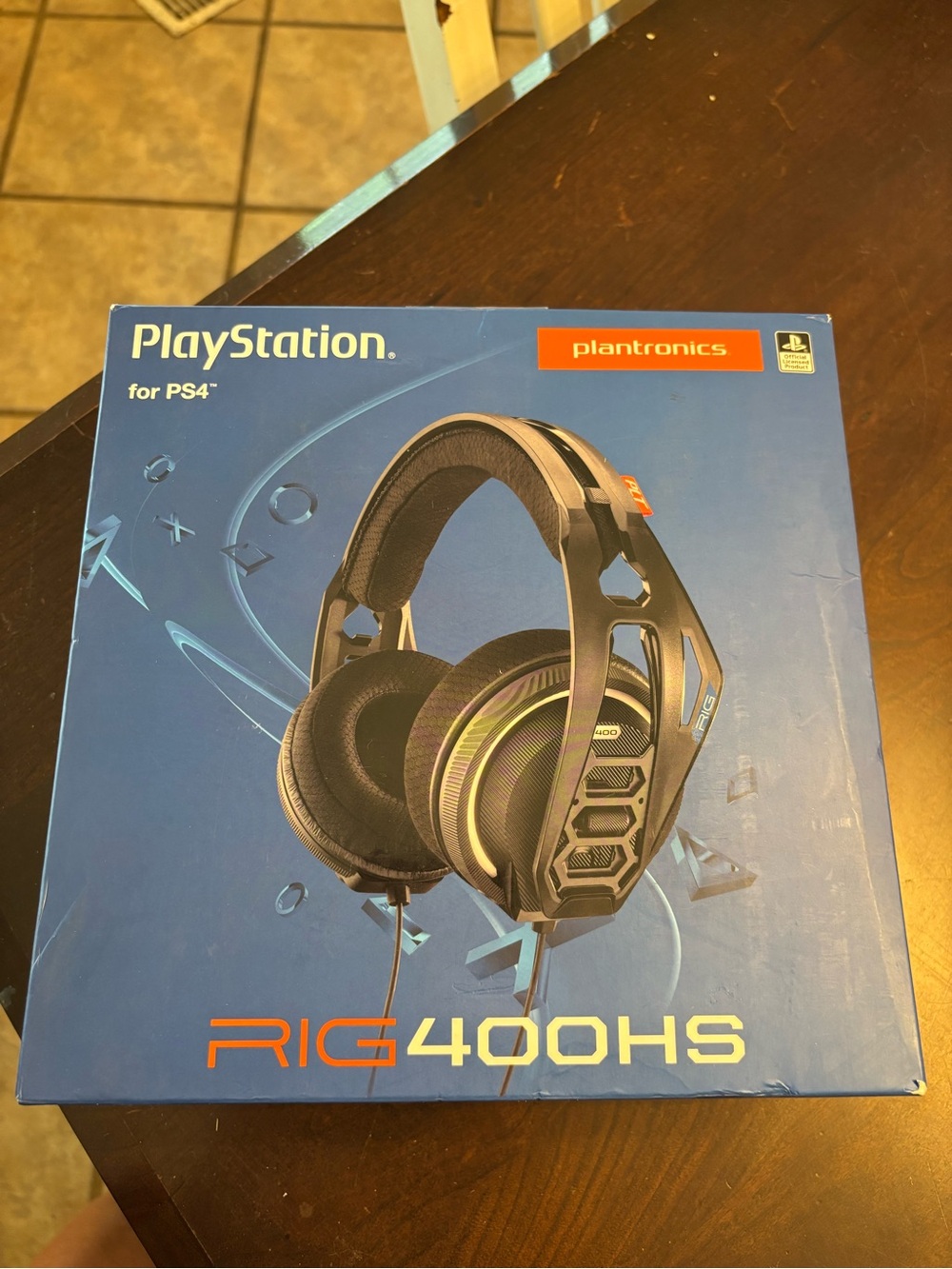 Plantronics RIG 400HS Wired Gaming Headset for PS4 — Black with Green Accents